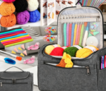 Grey Crochet Kit With Yarn And Accessories