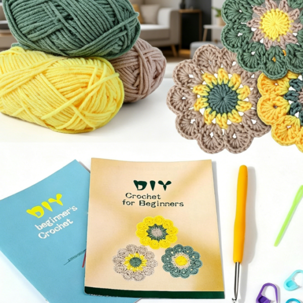 Crochet Kit For Beginners With Yarn And Video Tutorials