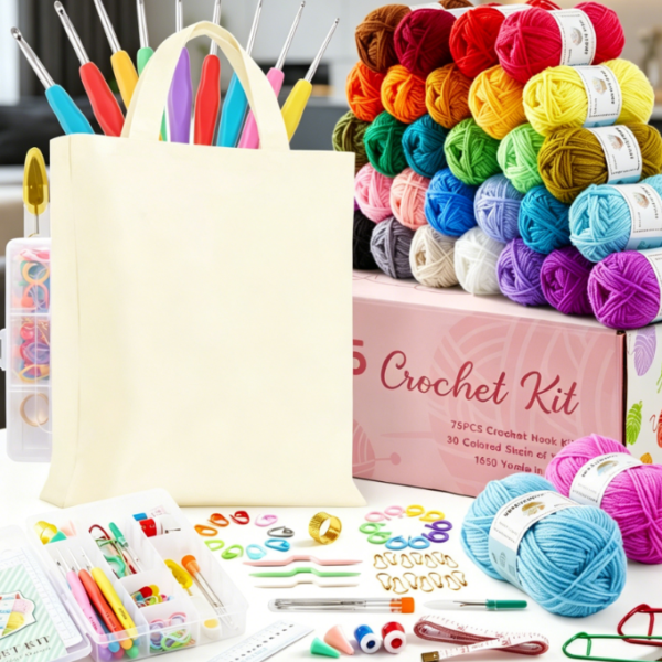 30-Skein Crochet Kit (Professional Starter Set)
