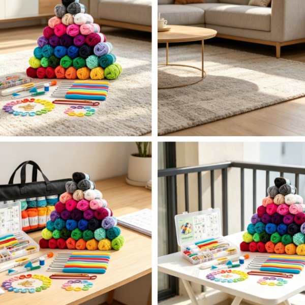 113-Piece Crochet Kit With Yarn And Accessories