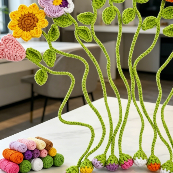 Flower Bookmark Crochet Kit (Includes Detailed Tutorials)