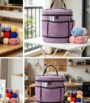 Crochet Starter Kit With Yarn And Storage Bag